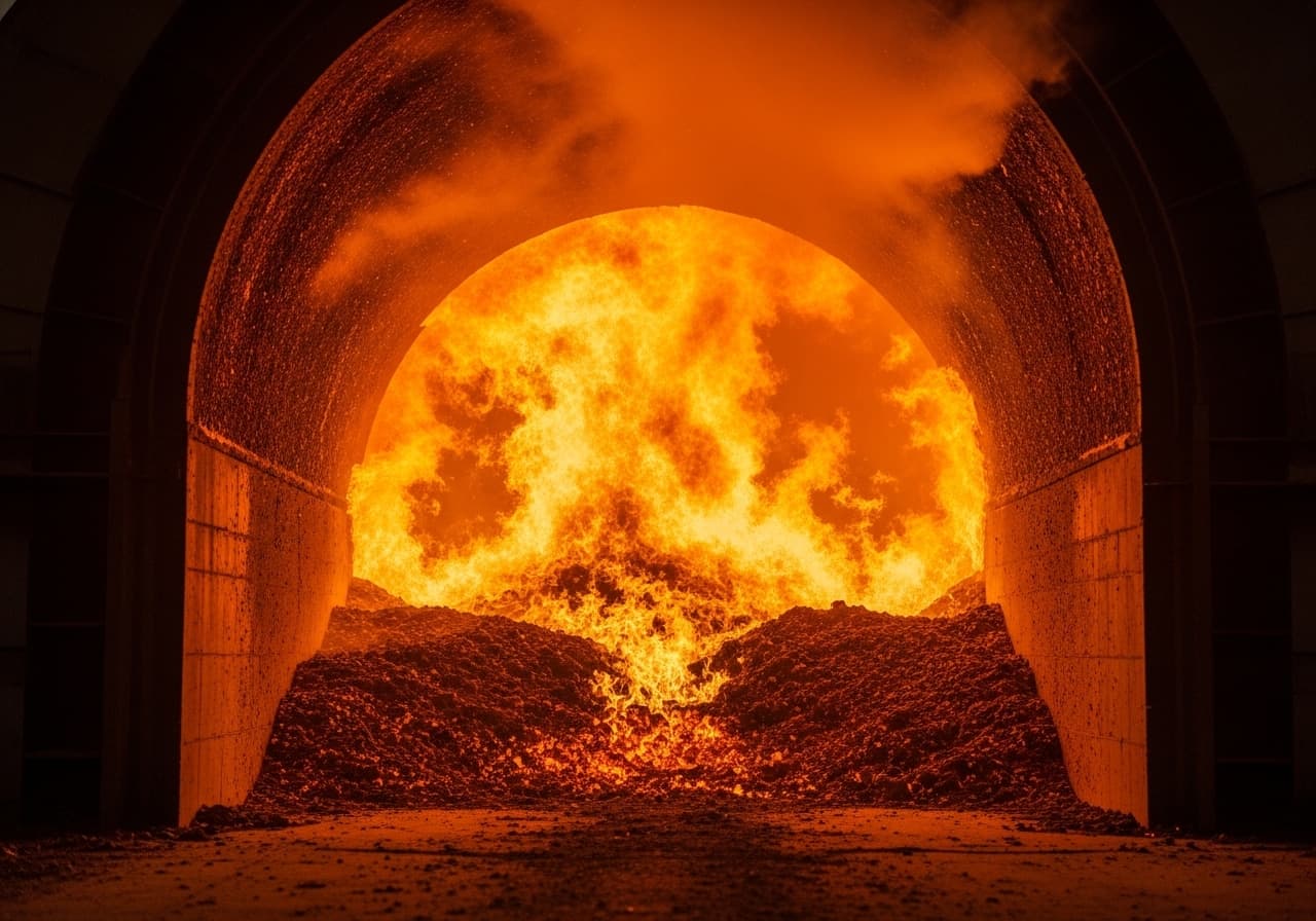 Wood combustion plant