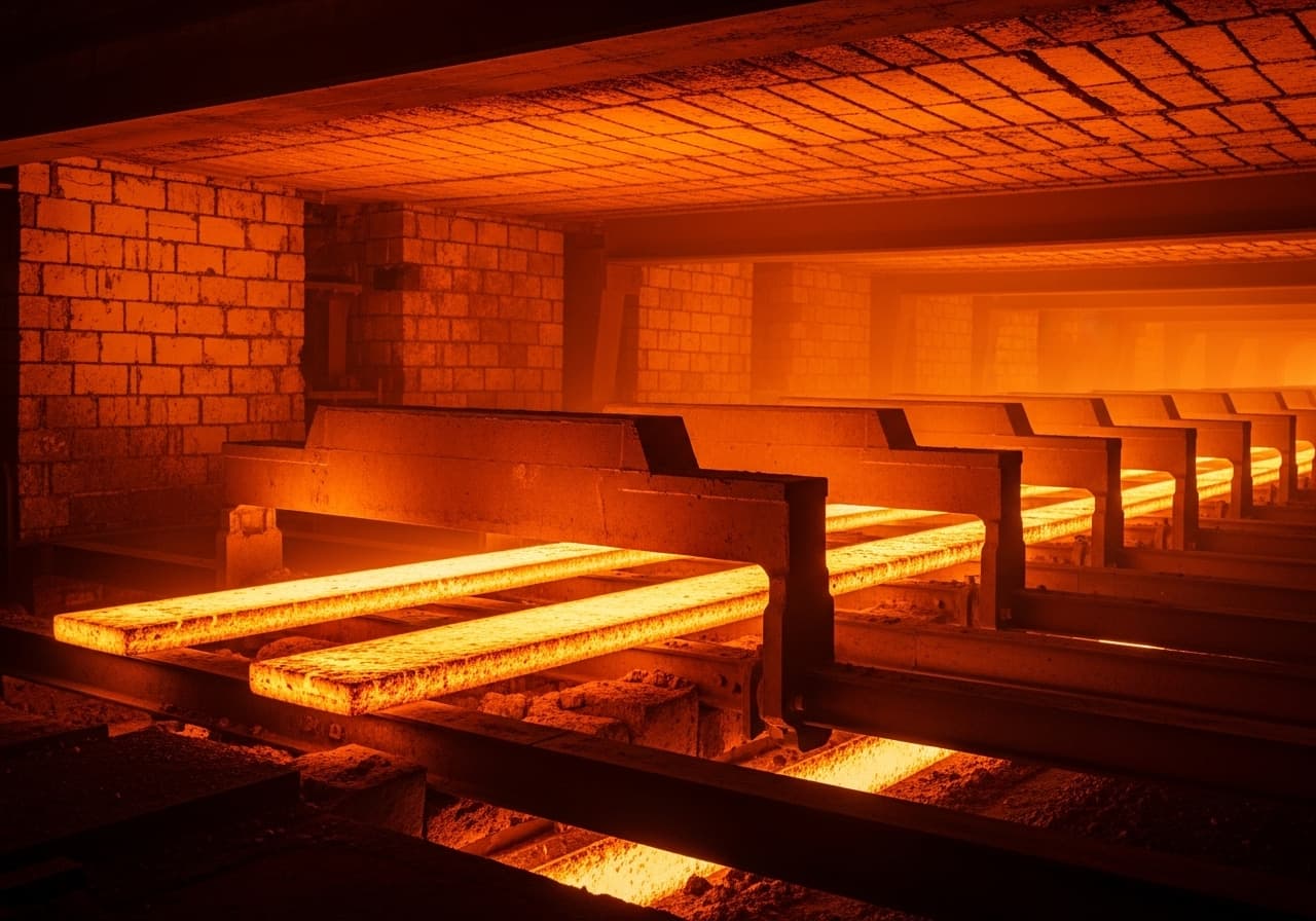 Walking beam furnace