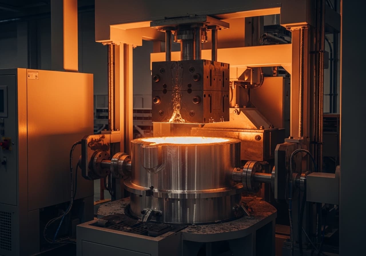 Low-pressure die casting furnace