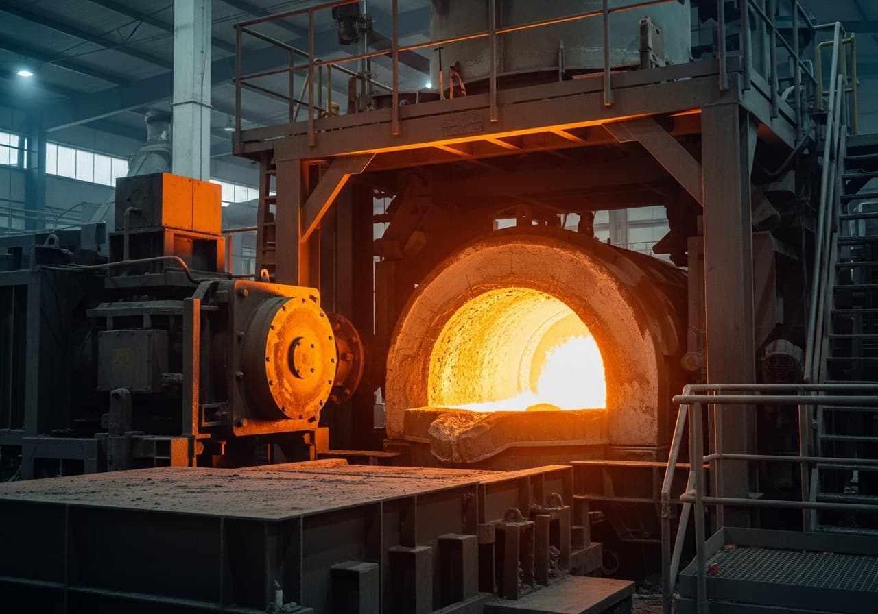 Chip melting furnace
