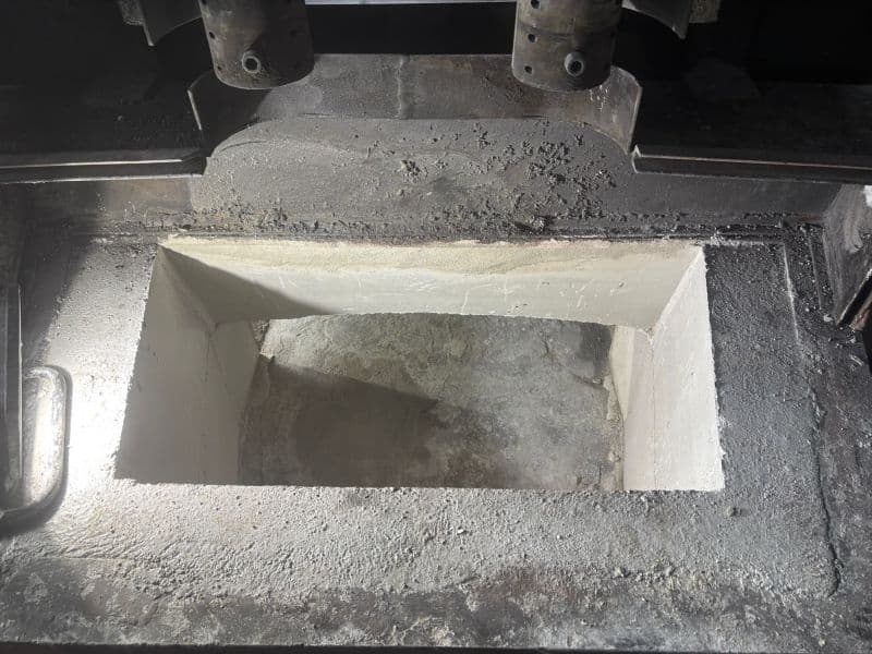 Maintenance gunning on the internal furnace lining